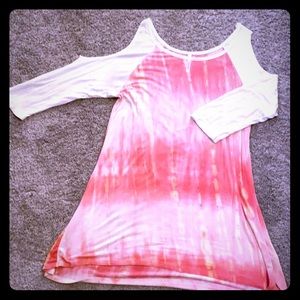 Pink camo light weight tunic